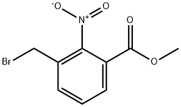 2-硝基-3-溴甲基苯甲酸甲酯 结构式