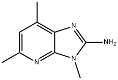 2-AMINO-3H-3,5,7-TRIMETHYLIMIDAZO(4,5-6)PYRIDINE 结构式