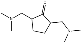 2,5-双[(二甲基氨基)甲基]环戊酮双盐酸盐 结构式
