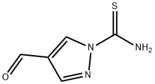 4-甲酰-吡唑-1-羧硫代酸酰胺 结构式