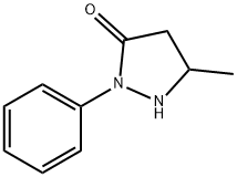 5-甲基-2-苯基-3-吡唑烷酮 结构式