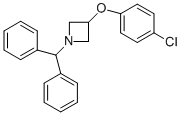 3-(4-CHLOROPHENOXY)-1-(DIPHENYLMETHYL)AZETIDINE 结构式