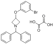 3-(3-BROMOPHENOXY)-1-(DIPHENYLMETHYL)-AZETIDINE OXALATE 结构式