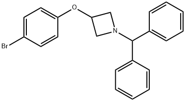 3-(4-Bromophenoxy)-1-(diphenylmethyl)-azetidine 结构式