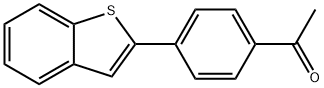 2-(4-乙酰基苯基)苯并噻吩 结构式