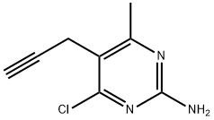 2-氨基-4-氯-6-甲基-5-炔丙基嘧啶 结构式