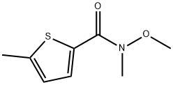 N-甲氧基-N,5-二甲基噻吩-2-甲酰胺 结构式