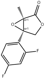 rac-cis-4-(2,4-Difluorophenyl)-3-Methyl-2(5H)-furanone 3,4-Epoxide 结构式