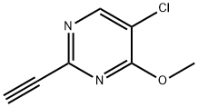 5-Chloro-2-ethynyl-4-methoxypyrimidine 结构式