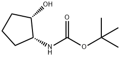 2-羟基环戊基氨基甲酸叔丁酯 结构式