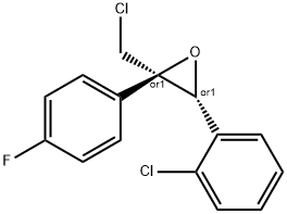 Z-1-氯-3-(2-氯苯基)-2-(4-氟苯基)-2,3-环氧丙烷 结构式