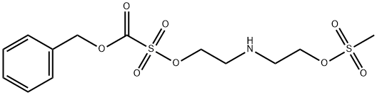 N-Cbz-N,N-bis{2-[(methylsulfonyl)oxy]ethyl}-amine 结构式