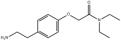 2-(4-(2-氨基乙基)苯氧基)-N,N-二乙基乙酰胺 结构式