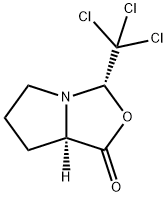 (3S,7AR)-3-(TRICHLOROMETHYL)TETRAHYDROPYRROLO[1,2-C]OXAZOL-1(3H)-ONE 结构式