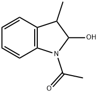 1-Acetyl-3-methylindolin-2-ol 结构式