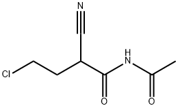 Butanamide, N-acetyl-4-chloro-2-cyano- 
 结构式