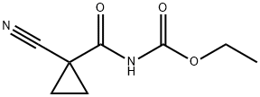 Carbamic  acid,  [(1-cyanocyclopropyl)carbonyl]-,  ethyl  ester  (9CI) 结构式