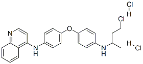 N-[4-[4-(4-chlorobutan-2-ylamino)phenoxy]phenyl]quinolin-4-amine dihyd rochloride 结构式