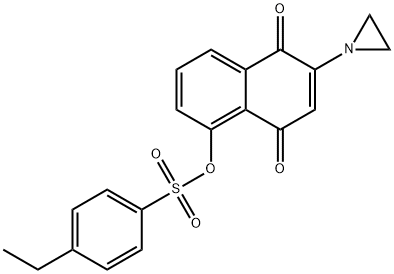 2-aziridinyl-1,4-naphthoquinon-5-yl 4-ethylbenzenesulfonate 结构式