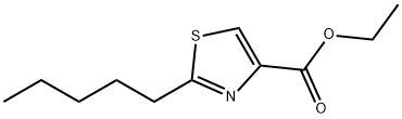4-Thiazolecarboxylicacid,2-pentyl-,ethylester(9CI) 结构式