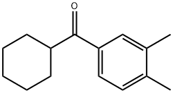 环己基(3,4-二甲基苯基)甲酮 结构式