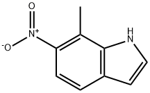 7-甲基-6-硝基-1H-吲哚 结构式