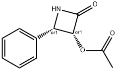 (3R,4S)-2-氧代-4-苯基氮杂环丁-3-基 乙酸酯 结构式