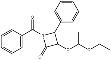 (3R,4S)-1-苯甲酰基-3-三乙基硅氧基-4- 苯基-2-丙内酰胺 结构式