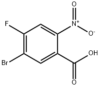 5-溴-4-氟-2-硝基苯甲酸 结构式
