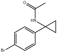 N-[1-(4-溴苯基)环丙基]乙酰胺 结构式