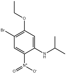 4-溴-5-乙氧基-N-异丙基-2-硝基苯胺 结构式
