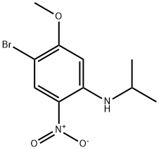 4-溴-N-异丙基-5-甲氧基-2-硝基苯胺 结构式
