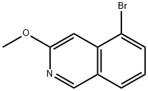 5-溴-3-甲氧基异喹啉 结构式