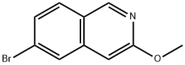 6-溴-3-甲氧基异喹啉 结构式