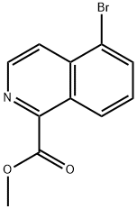 5-溴异喹啉-1-羧酸甲酯 结构式