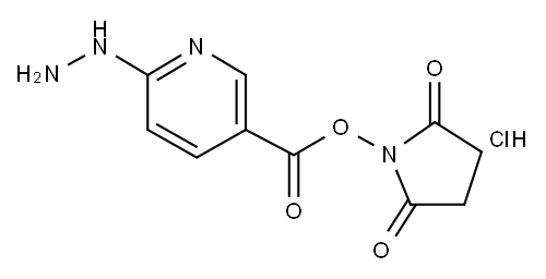 6-肼基烟酸琥珀酰亚胺酯盐酸盐 结构式