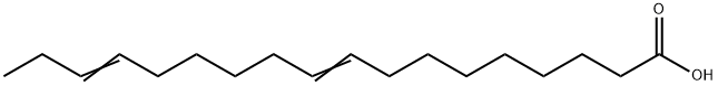 9,15-octadecadienoic acid 结构式