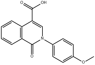 2-(4-甲氧苯基)-1-氧代-1,2-二氢-4-异喹啉羧酸 结构式