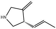 Pyrrolidine, 3-methylene-4-(1-propenyl)-, [S-(E)]- (9CI) 结构式