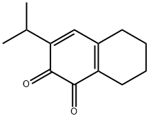 1,2-Naphthalenedione, 5,6,7,8-tetrahydro-3-(1-methylethyl)- (9CI) 结构式