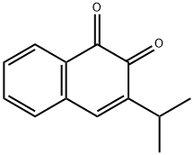 1,2-Naphthalenedione, 3-(1-methylethyl)- (9CI) 结构式