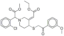 trans-Clopidogrel-MP Ethyl Ester Derivative
(Mixture of DiastereoMers) 结构式