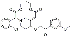 trans-Clopidogrel-MP-13C,d3 Ethyl Ester Derivative
(Mixture of DiastereoMers) 结构式