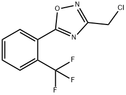 3-(氯甲基)-5-(2-(三氟甲基)苯基)-1,2,4-噁二唑 结构式