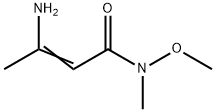 2-BUTENAMIDE, 3-AMINO-N-METHOXY-N-METHYL- 结构式