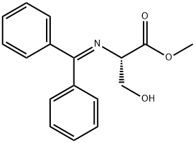 N-二苯亚甲基-L-丝氨酸甲酯 结构式