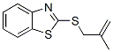 Benzothiazole, 2-[(2-methyl-2-propenyl)thio]- (9CI) 结构式