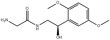 Acetamide, 2-amino-N-[2-(2,5-dimethoxyphenyl)-2-hydroxyethyl]-, (R)- 结构式