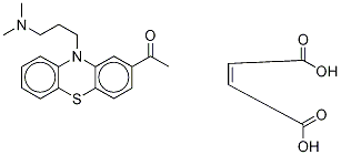 马来酸乙酰丙嗪D6 结构式