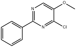 4-氯-5-甲氧基-2-苯基嘧啶 结构式